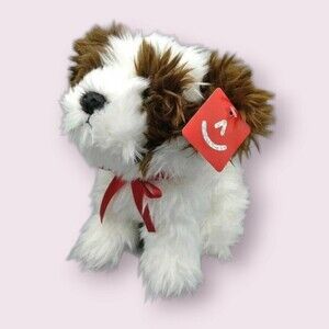 Aurora World Miyoni Puppy Dog Valentine Day Plush Soft Toy Saint Bernard